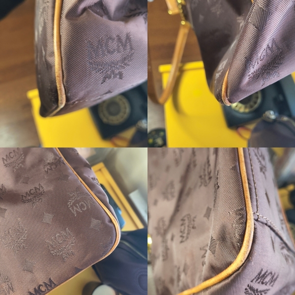 MCM Visetos Brown Coated Canvas Chain Tote Bag | Gold Hardware | Authentic - Picture 11 of 11